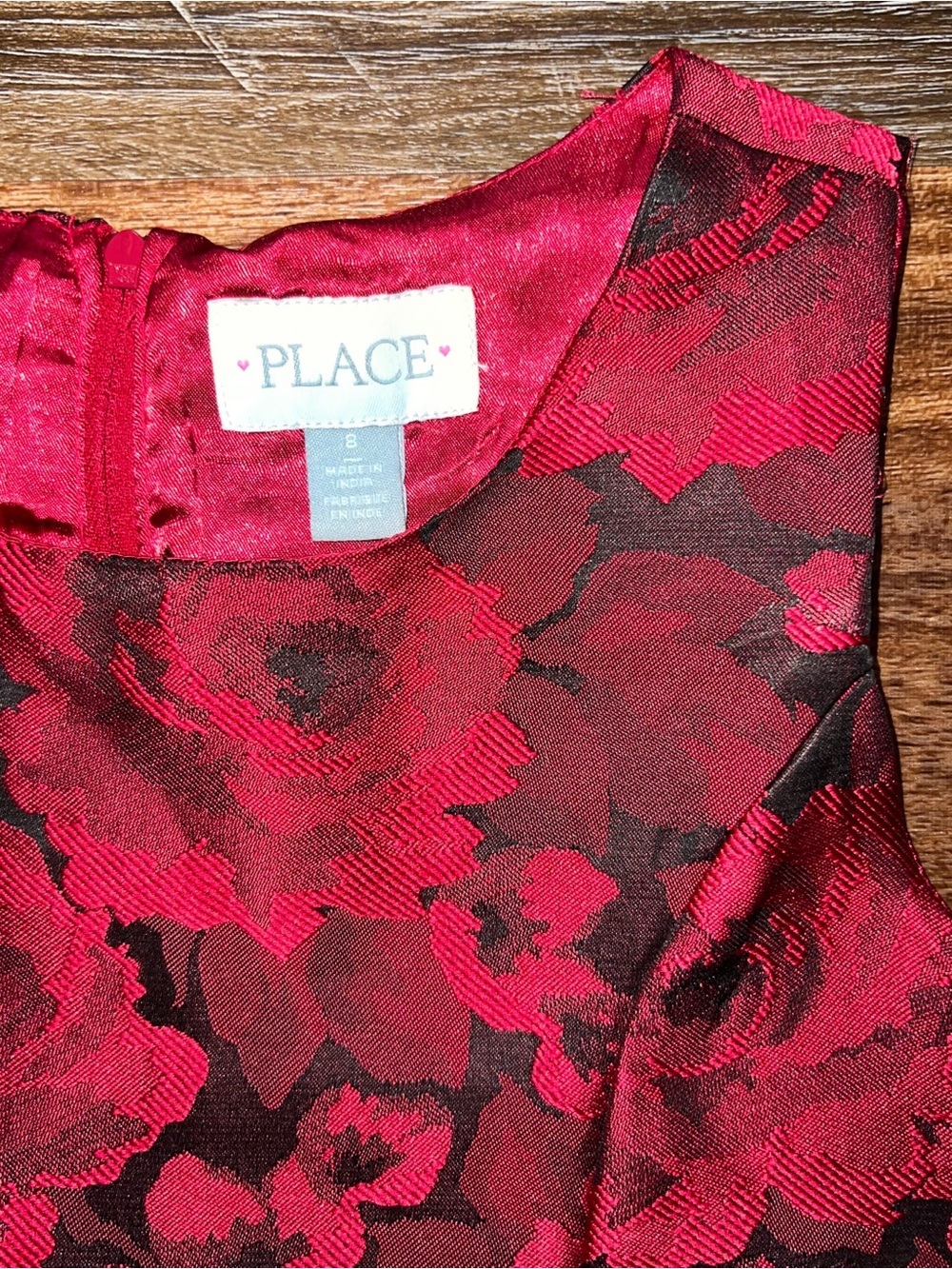 The Children’s Place Formal Floral Jacquard Dress, Size 8 - Picture 2 of 11